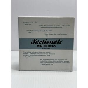 LoveSac Sactionals Mini Blocks 10 Seats 10 Sides‎ Magnetic Modular Furniture BLK